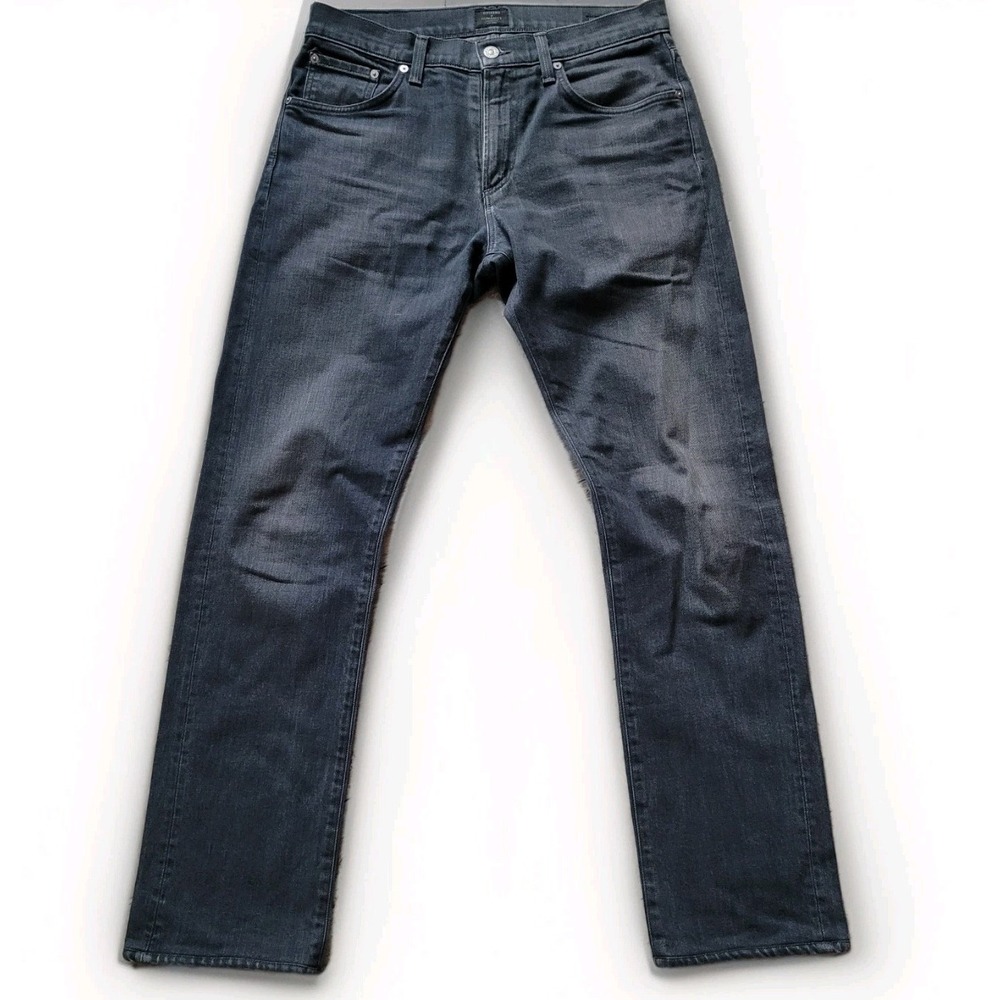 Citizens of Humanity CORE Slim Straight Jeans - Faded Black/Dark Gray - Size 32